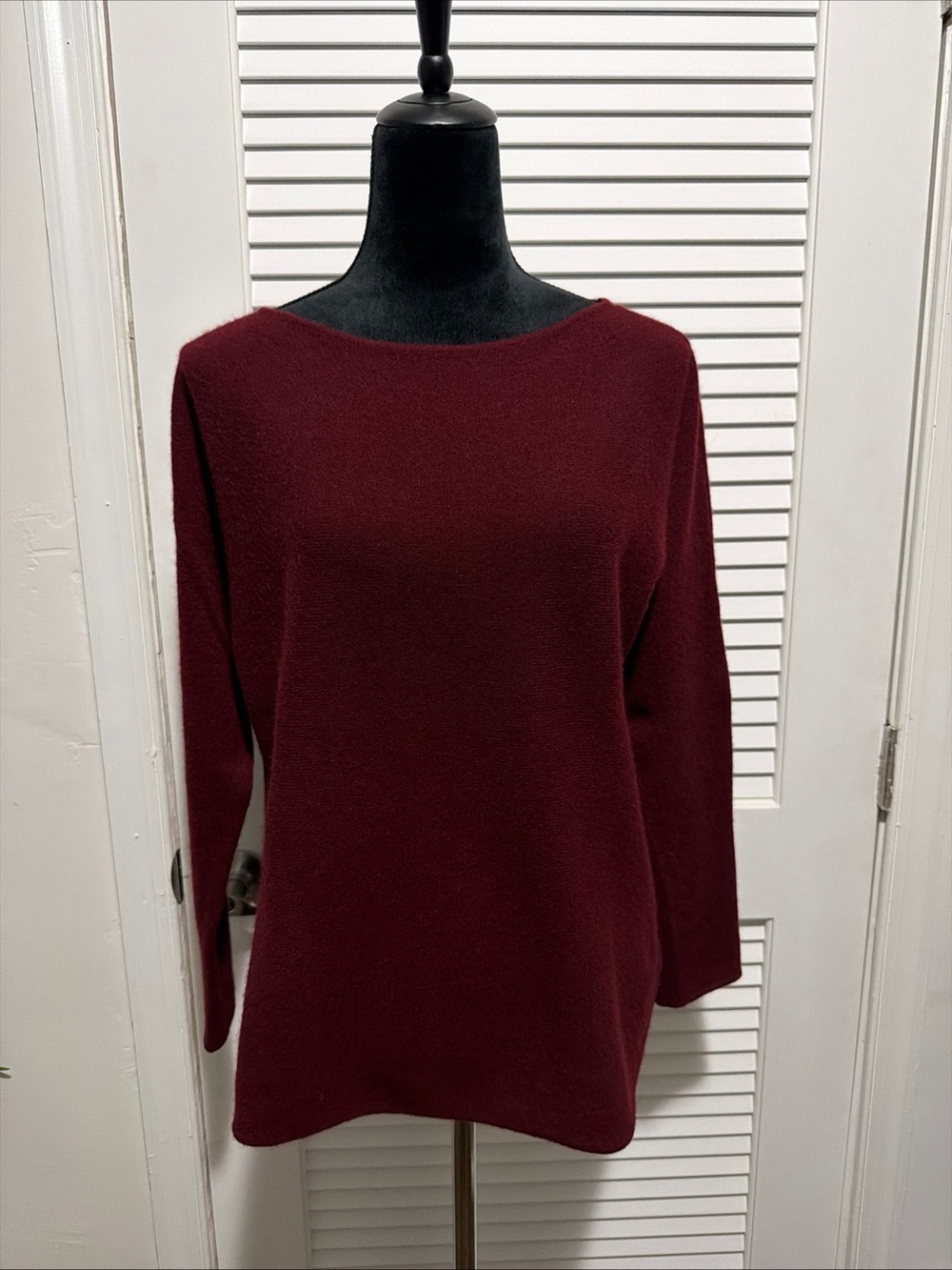 Charter Club Luxury Cashmere Sweater - Maroon/Red - Size Medium